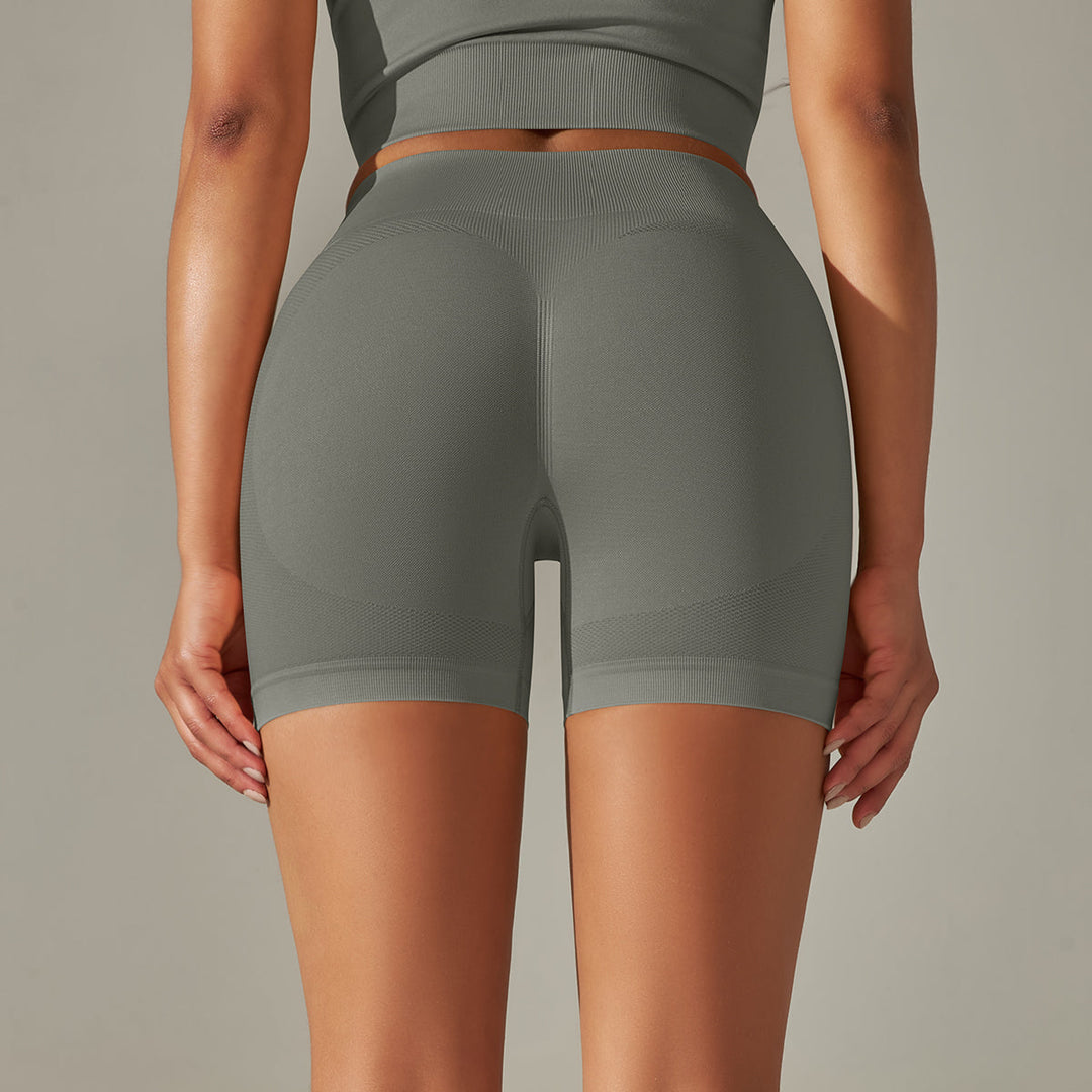 Seamless High-Waist Workout Shorts