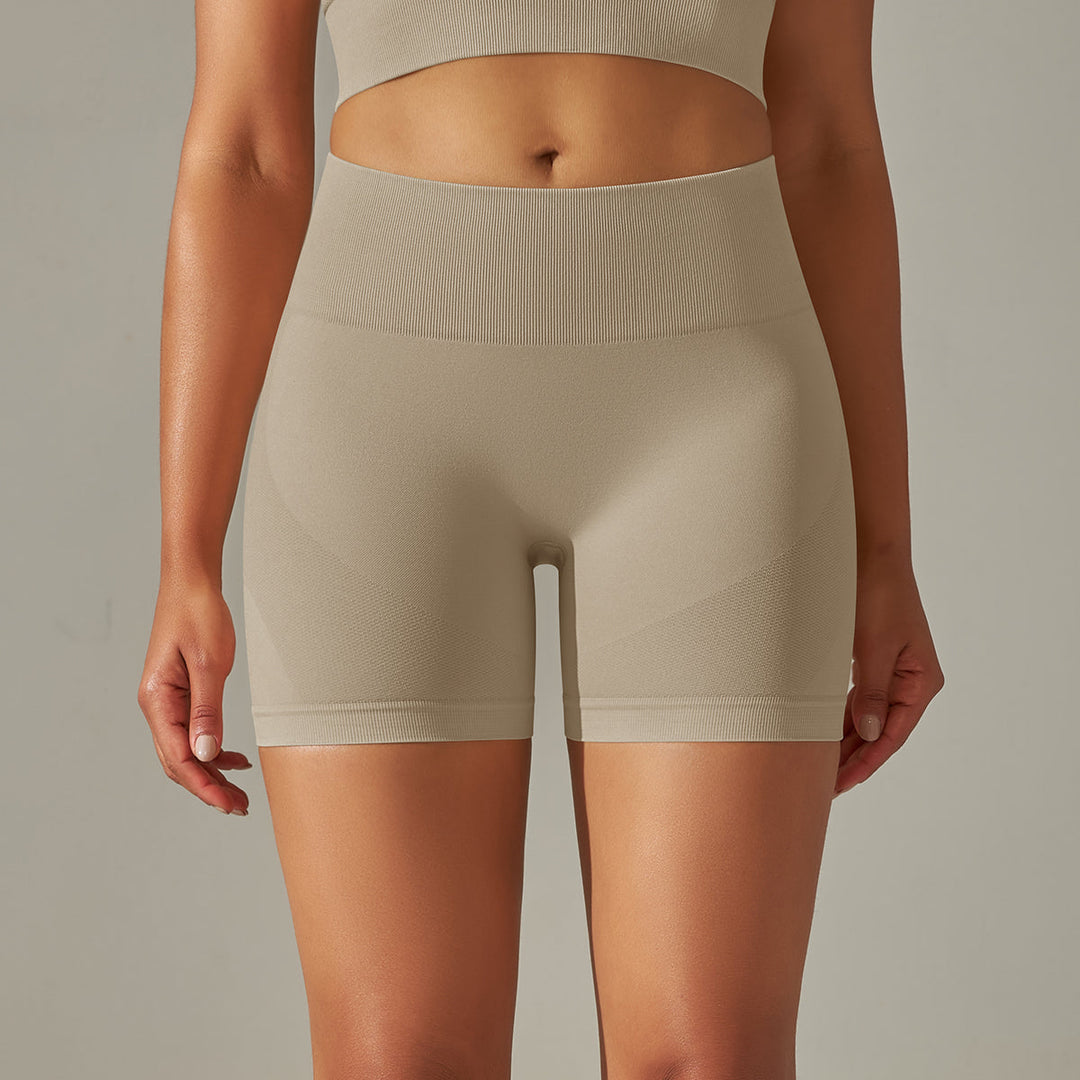 Seamless High-Waist Workout Shorts