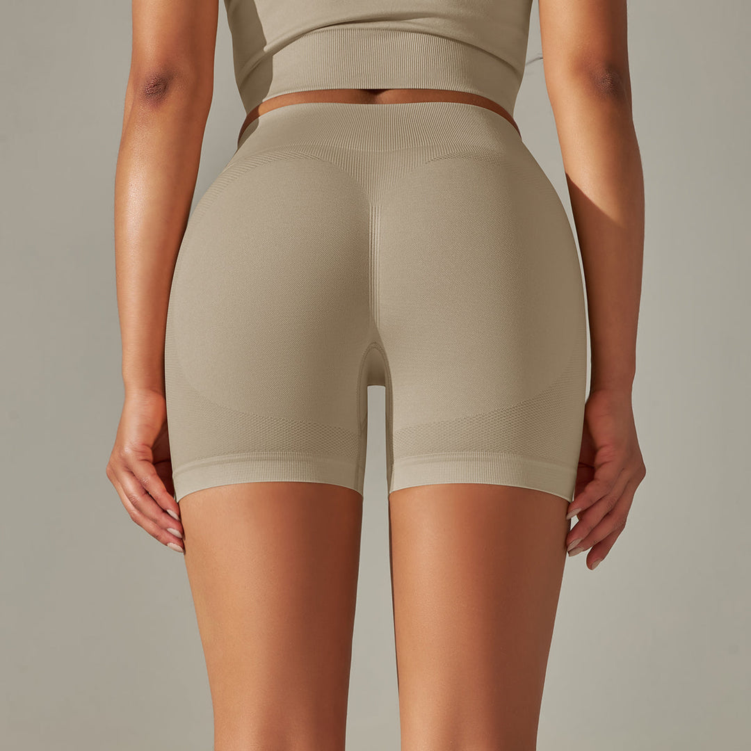 Seamless High-Waist Workout Shorts