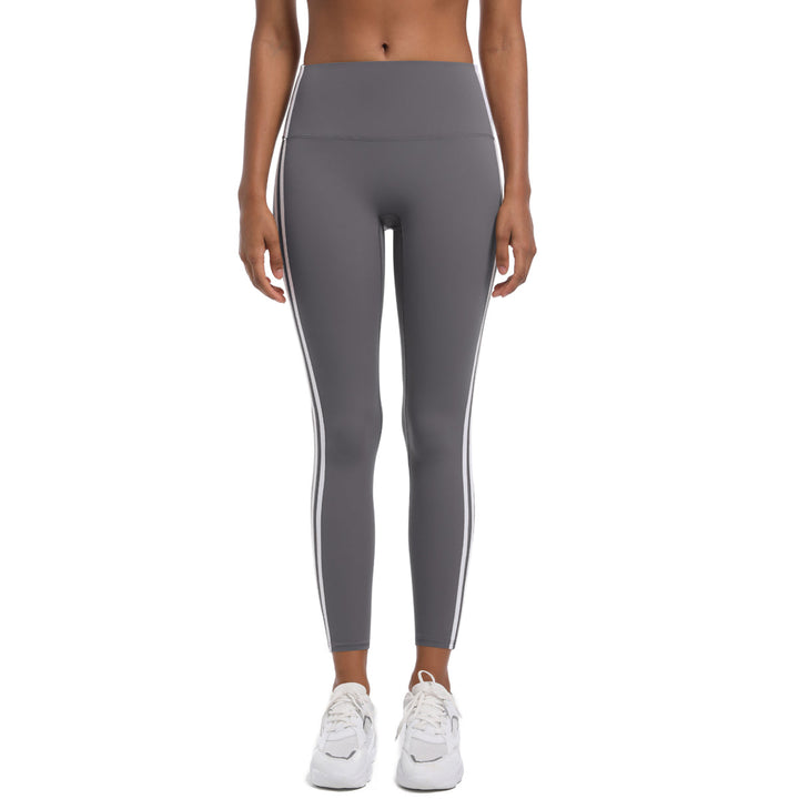 Striped Colorblock High-Waist Leggings