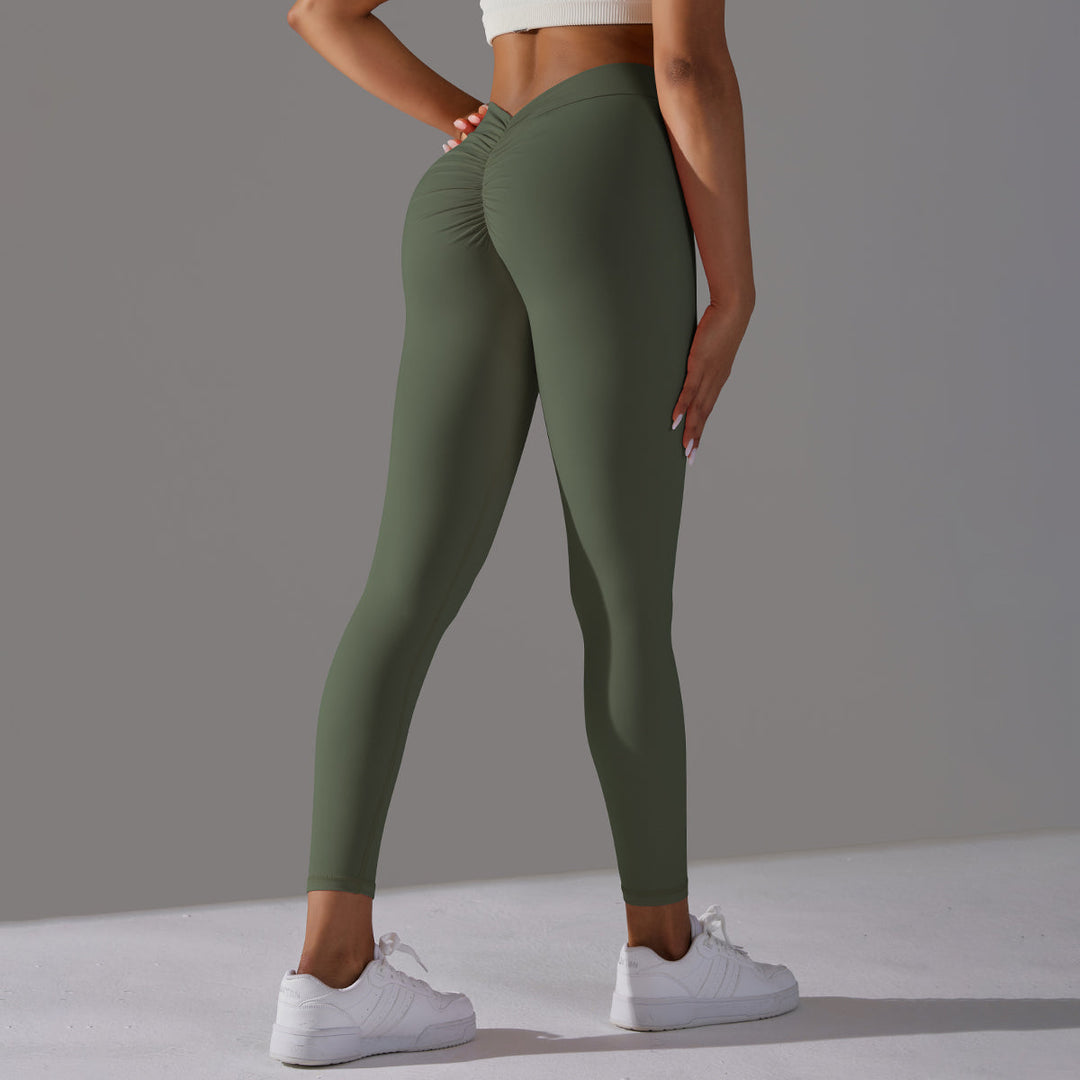 V-Back Ruched Leggings
