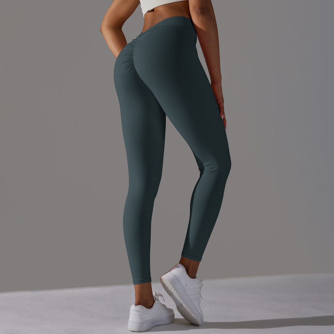 V-Back Ruched Leggings
